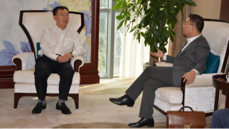 best365英国体育在线董事长肖厚忠在京接见宏大建设集团领导一行