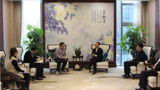  华彬集团副总裁朱东海一行到访best365英国体育在线